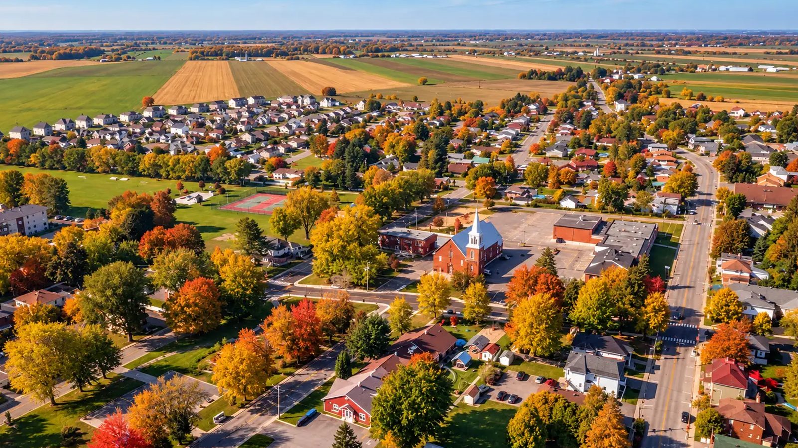 Crabtree en images : un coin de la ville (Lanaudière)