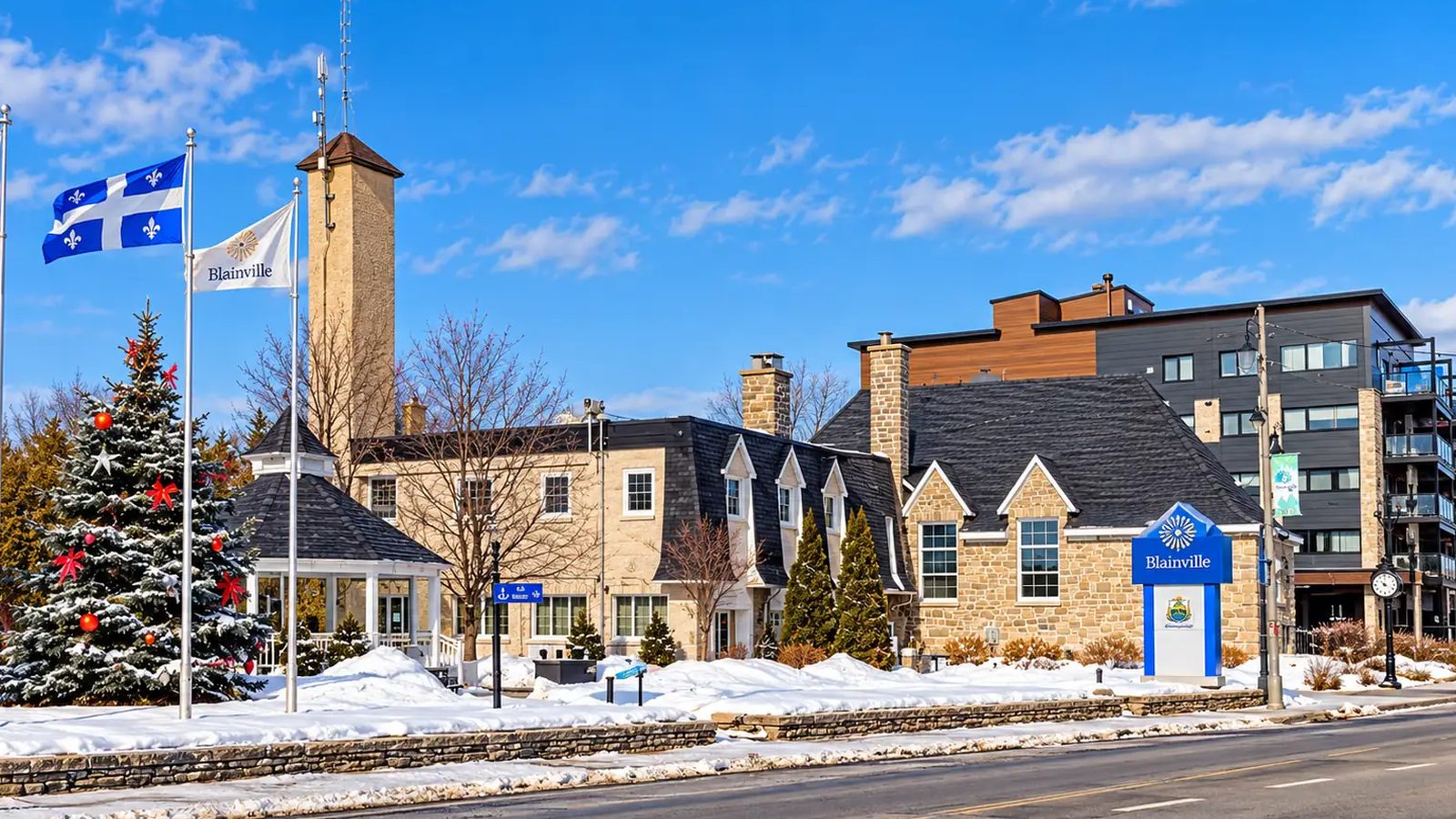 Deux-Montagnes en images : un coin de la ville (Laurentides)