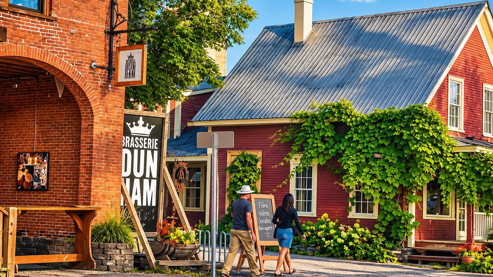 Dunham en images : un coin de la ville (Estrie)