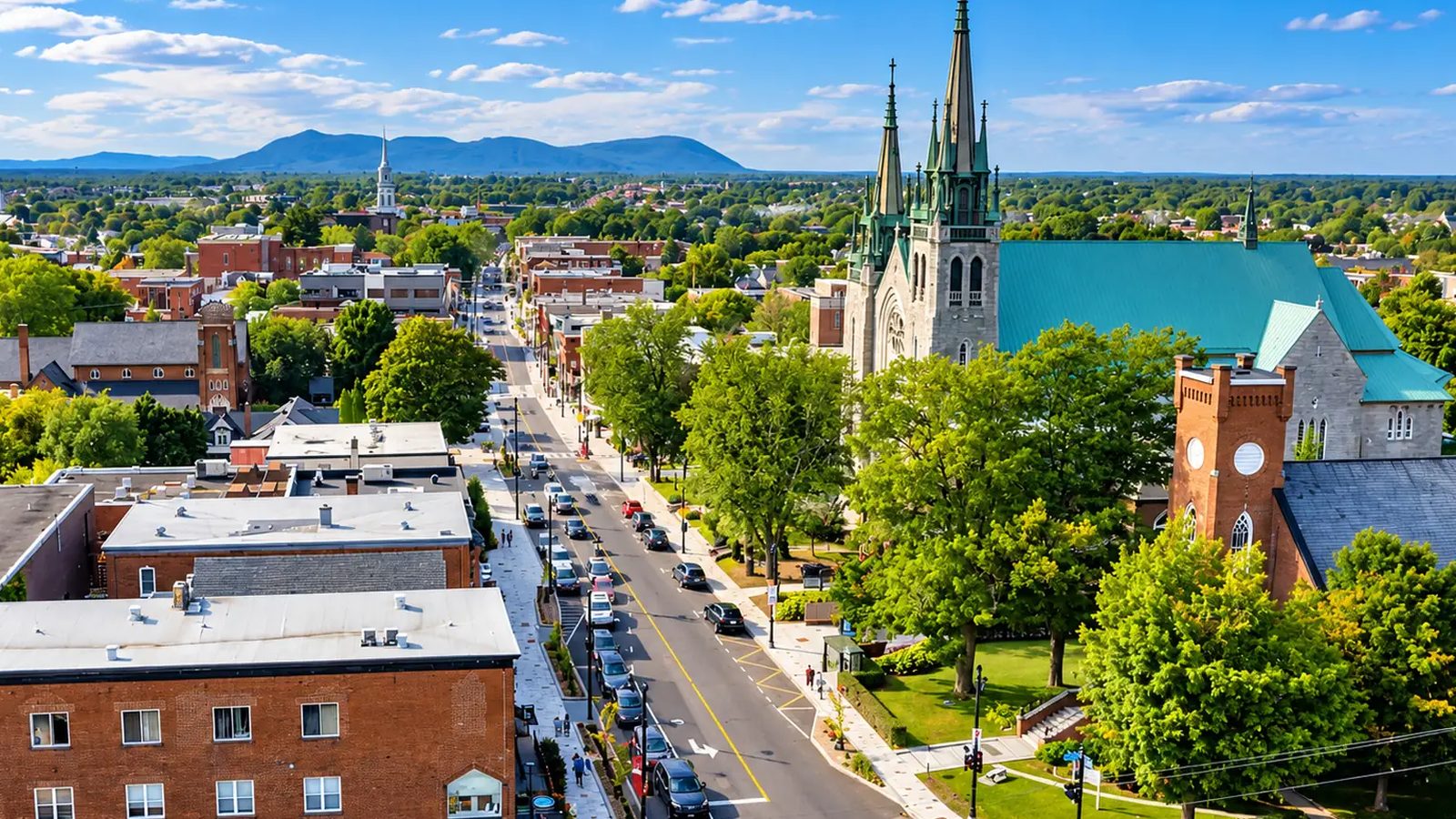Granby en images : un coin de la ville (Estrie)