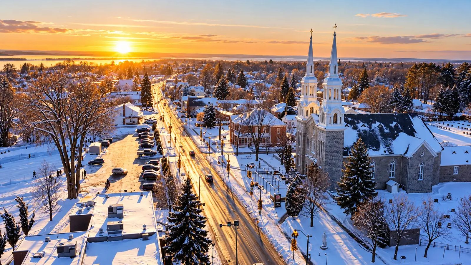 Lavaltrie en images : un coin de la ville (Lanaudière)