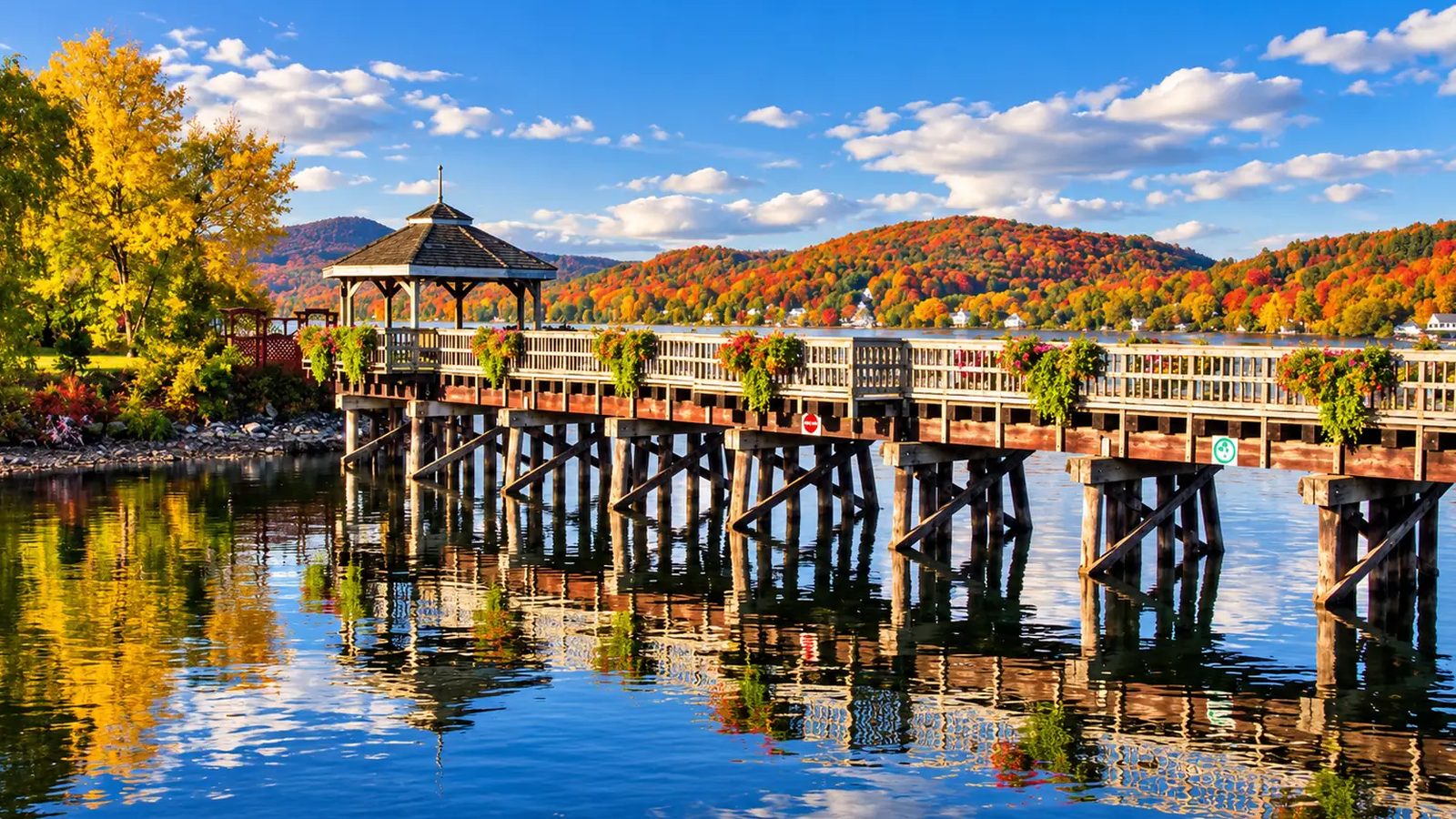 North Hatley en images : un coin de la ville (Estrie)