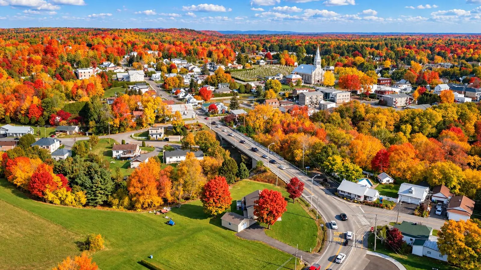 Sainte-Julienne en imágenes: un rincón de la ciudad (Lanaudière)