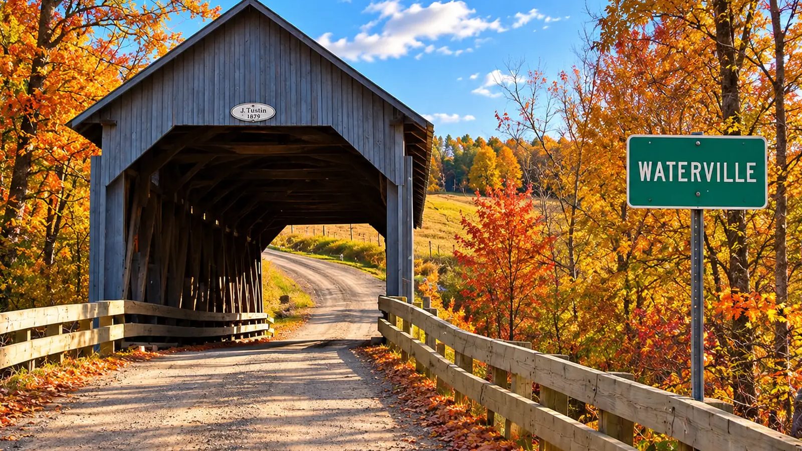 Waterville en images : un coin de la ville (Estrie)